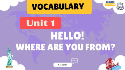 Unit 1 Hello! Where are you from