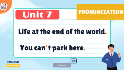 Unit 7 Life at the end of the world. You can’t park here.