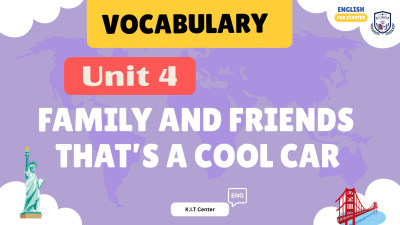 Unit 4 Family and friends That’s a cool car.