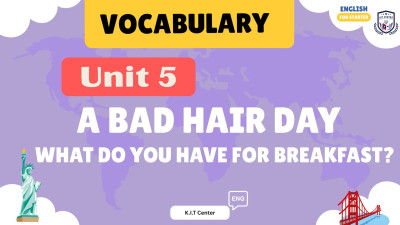 Unit 5 A bad hair day. What do you have for breakfast new