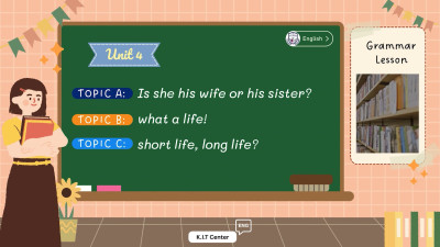 level 1 unit 4 A. Is she his wife or his sister. B. what a life C. Short life, long life