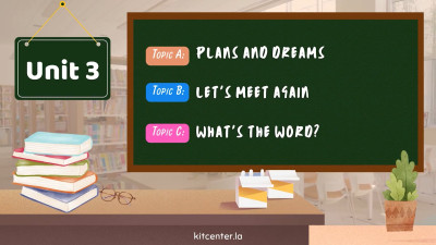 Unit 3 Unit 3 A. Plans and dreams. B. Let's meet again. C. What's the word.
