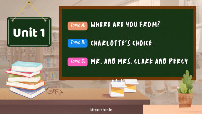 Unit 1 Where are you from. Charlotte's choice. Mr. and Mrs. Clark and Percy.