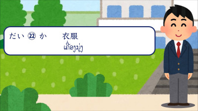 ບົດສົນທະນາ ບົດທີ 22 ເຄື່ອງນຸ່ງ（衣服)